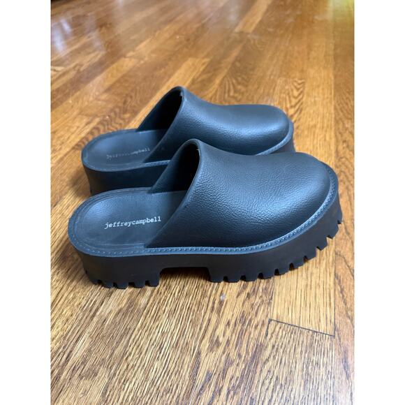 Jeffrey Campbell Shoes - Jeffrey Campbell Black Platform Mules